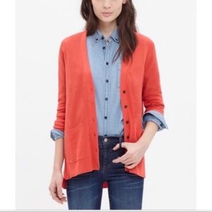 Madewell Coral Cardigan, S